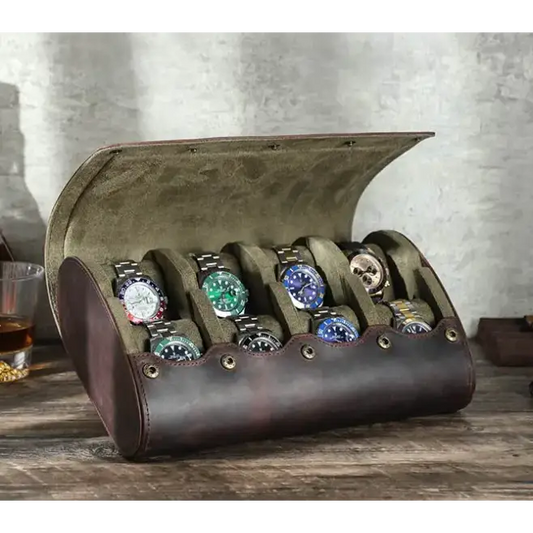 Travel Watch Case - Heritage Leather Series 8