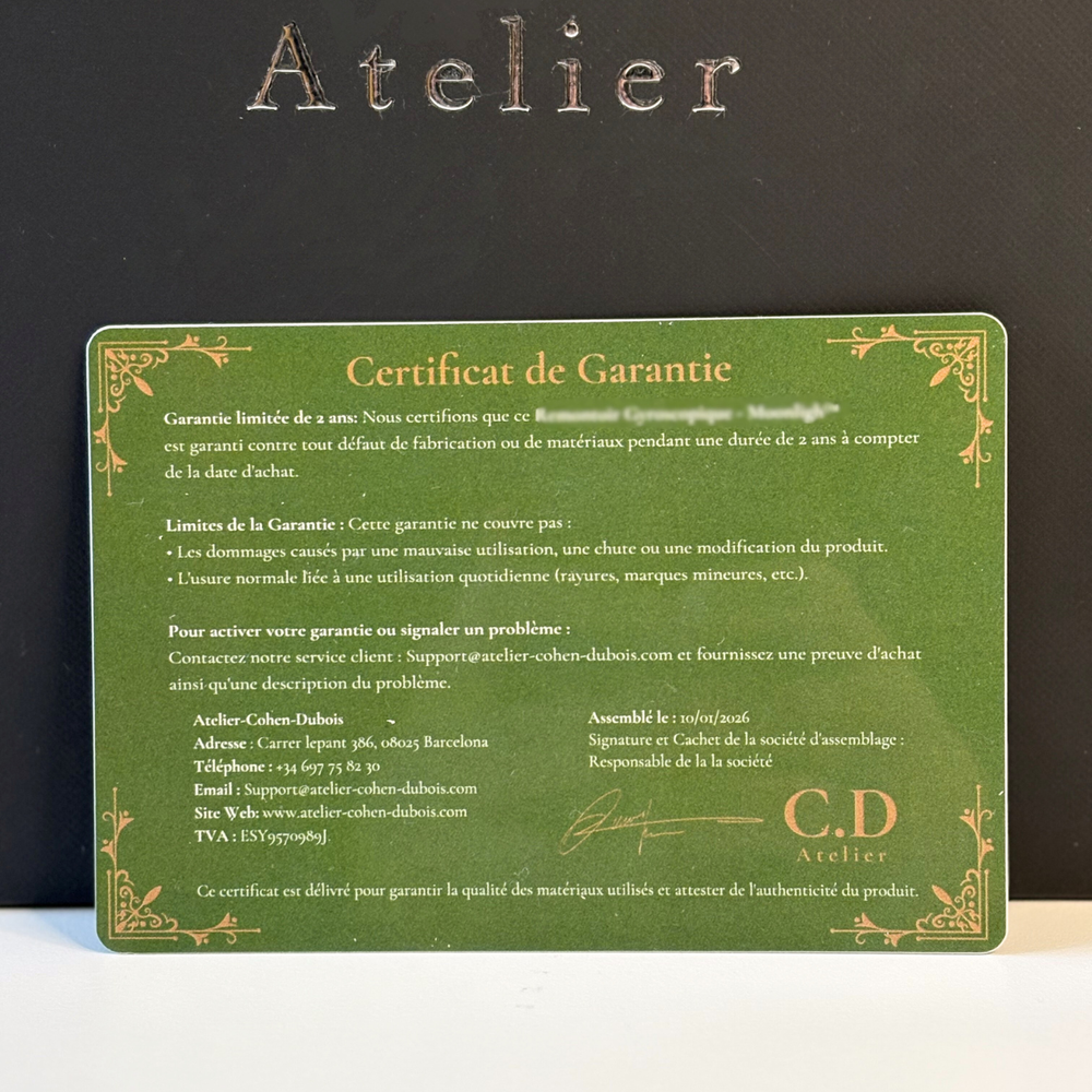 Warranty card