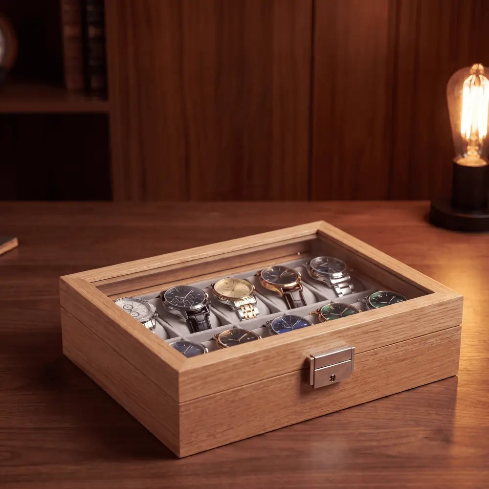 Watch Box - Bamboo Elegance Series 10