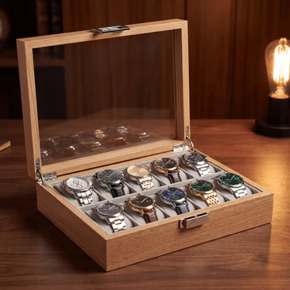 Watch Box - Bamboo Elegance Series 10