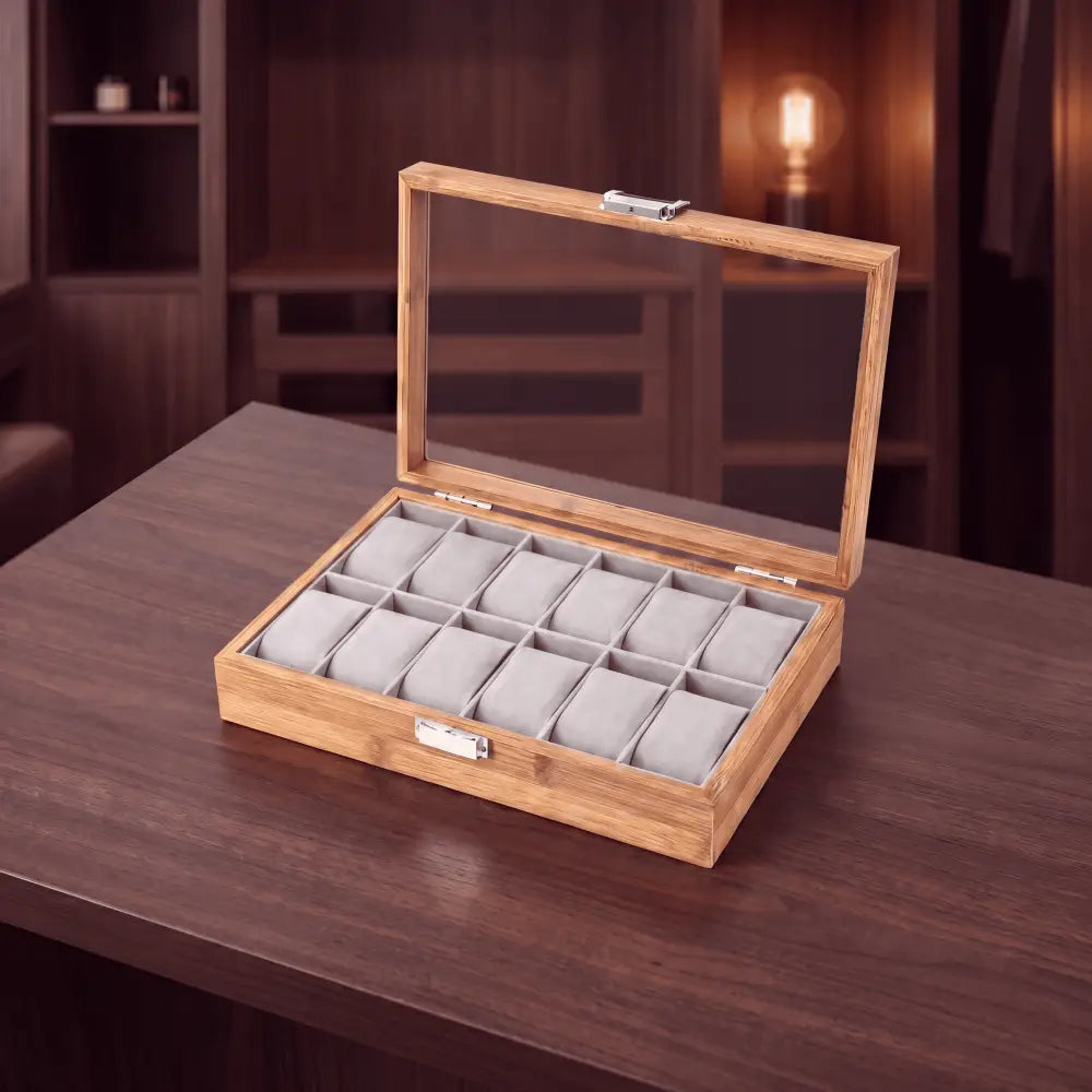 Watch Box - Bamboo Elegance Series 12
