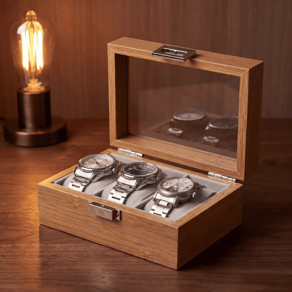 Watch Box - Bamboo Elegance Series 3