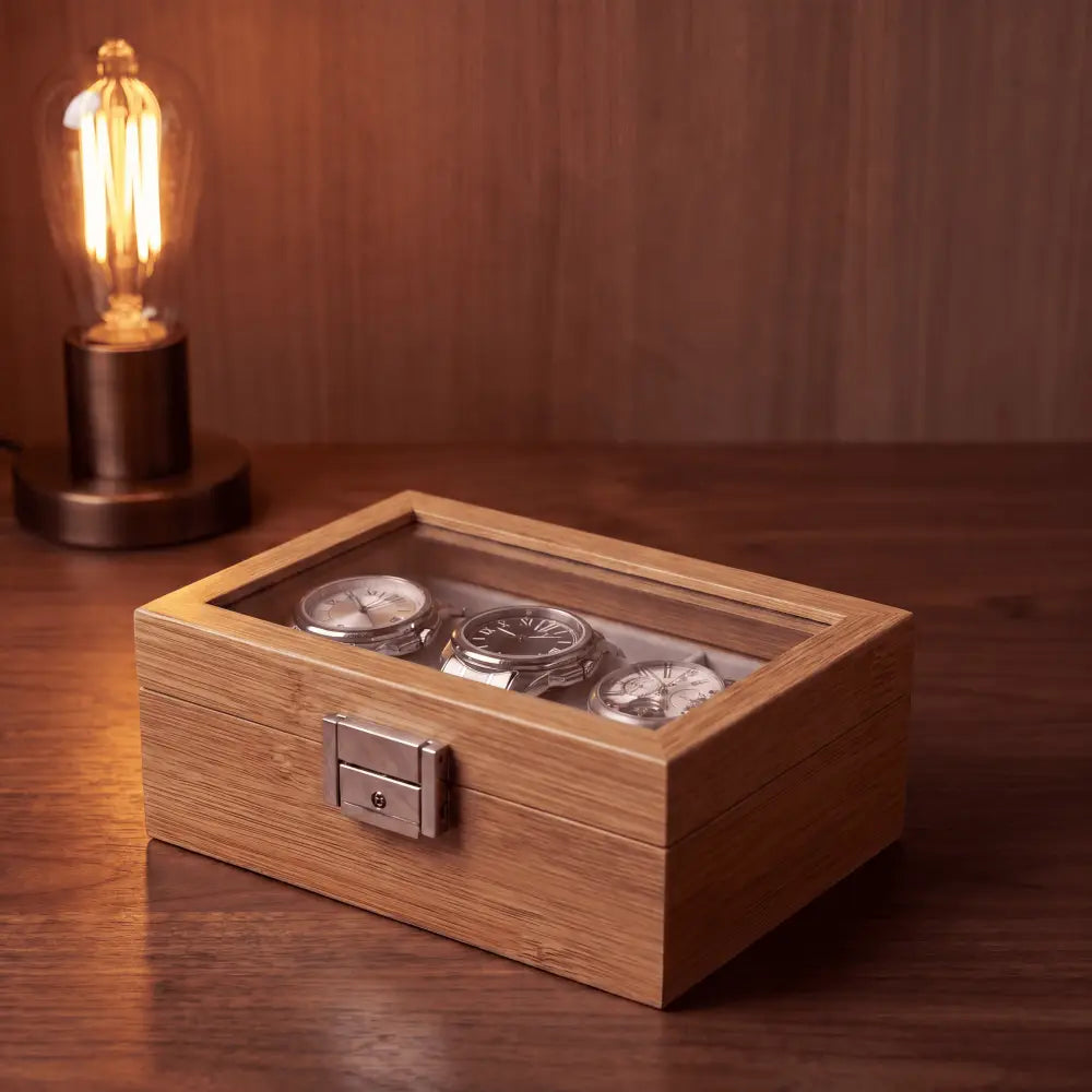 Watch Box - Bamboo Elegance Series 3