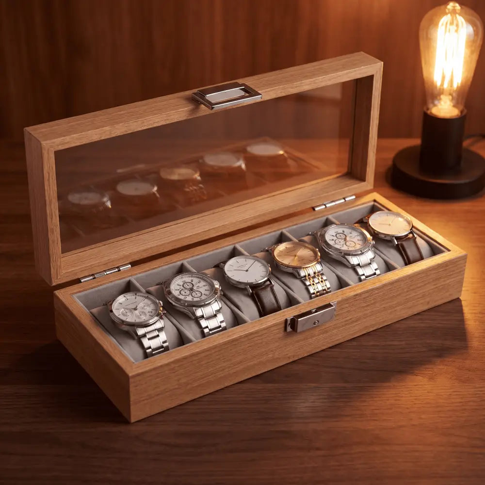 Watch Box - Bamboo Elegance Series 6