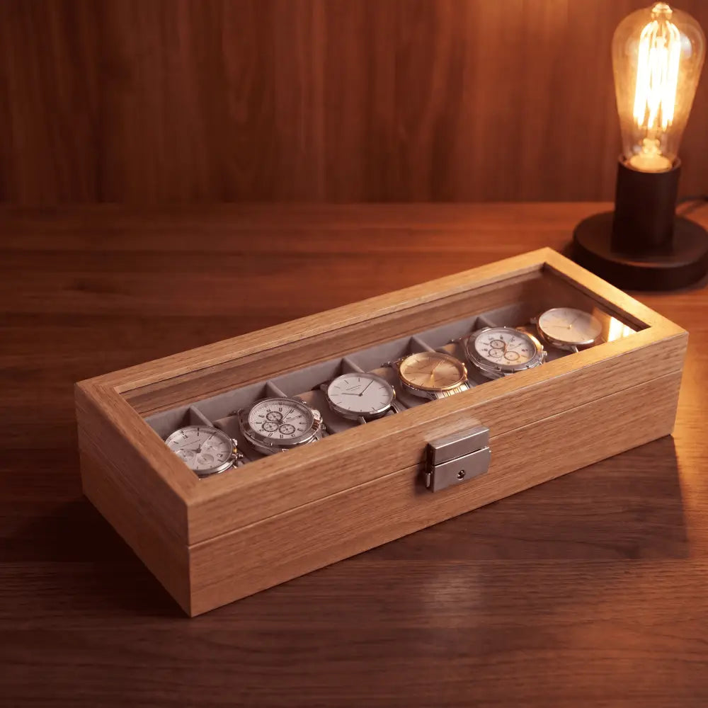 Watch Box - Bamboo Elegance Series 6