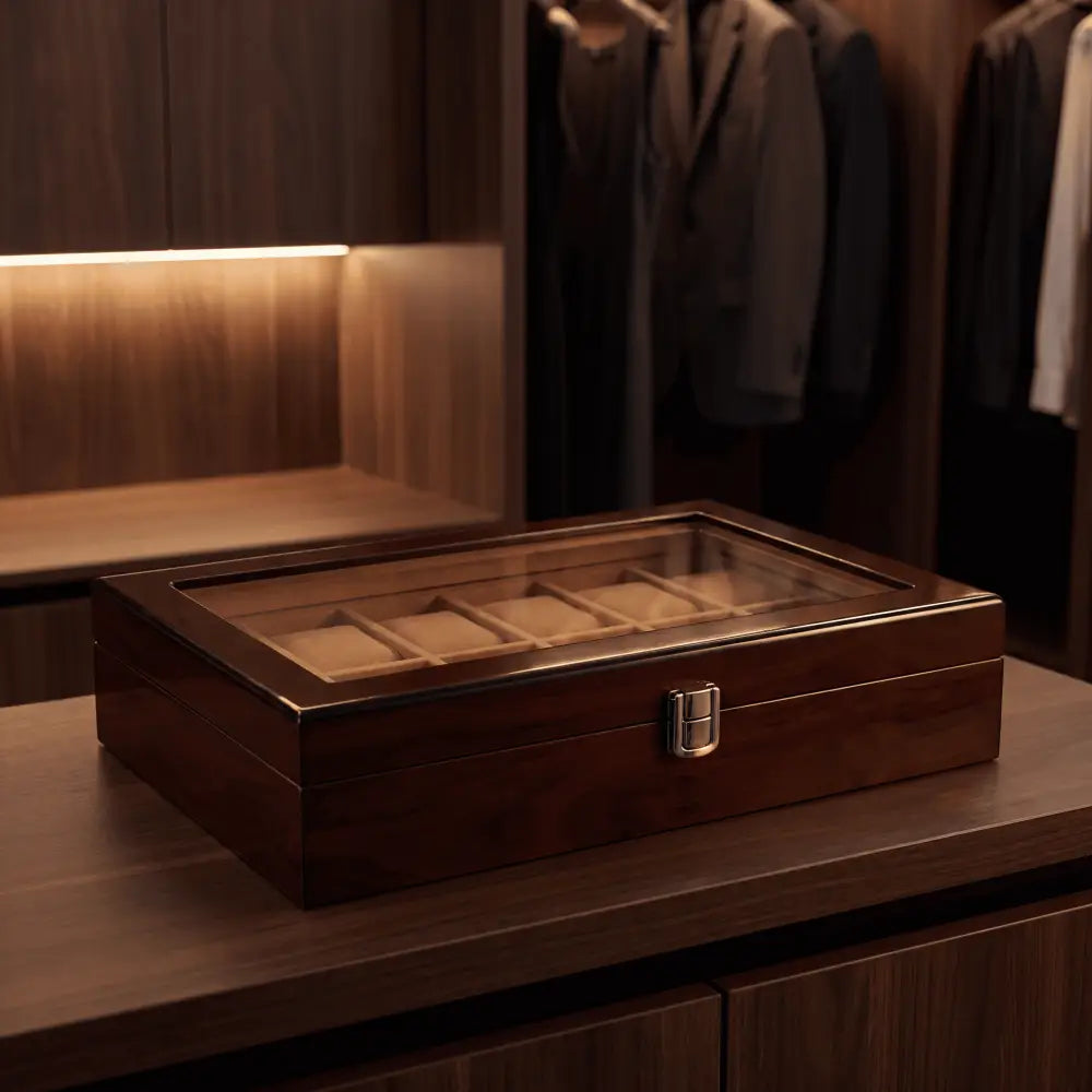Watch Box - Master of Time Brown Series 12
