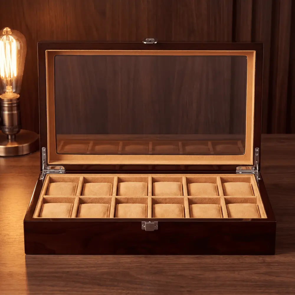 Watch Box - Master of Time Brown Series 12