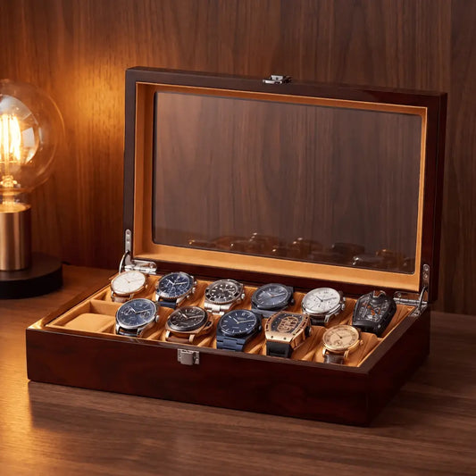 Watch Box - Master of Time Brown Series 12