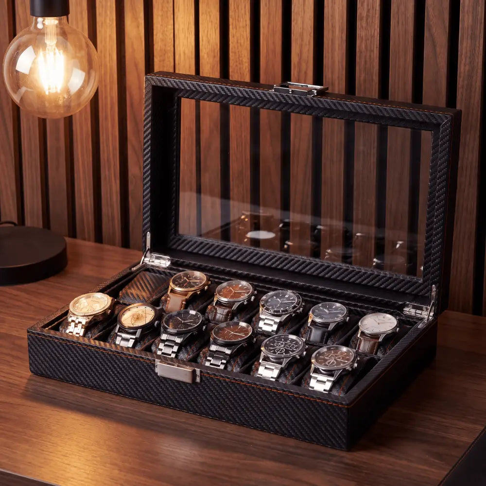 Watch Box - Deep Black Series 12