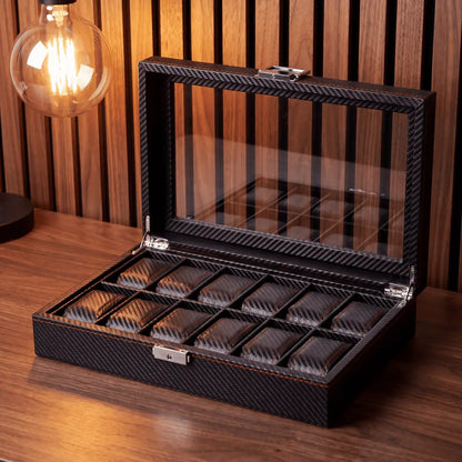 Watch Box - Deep Black Series 12