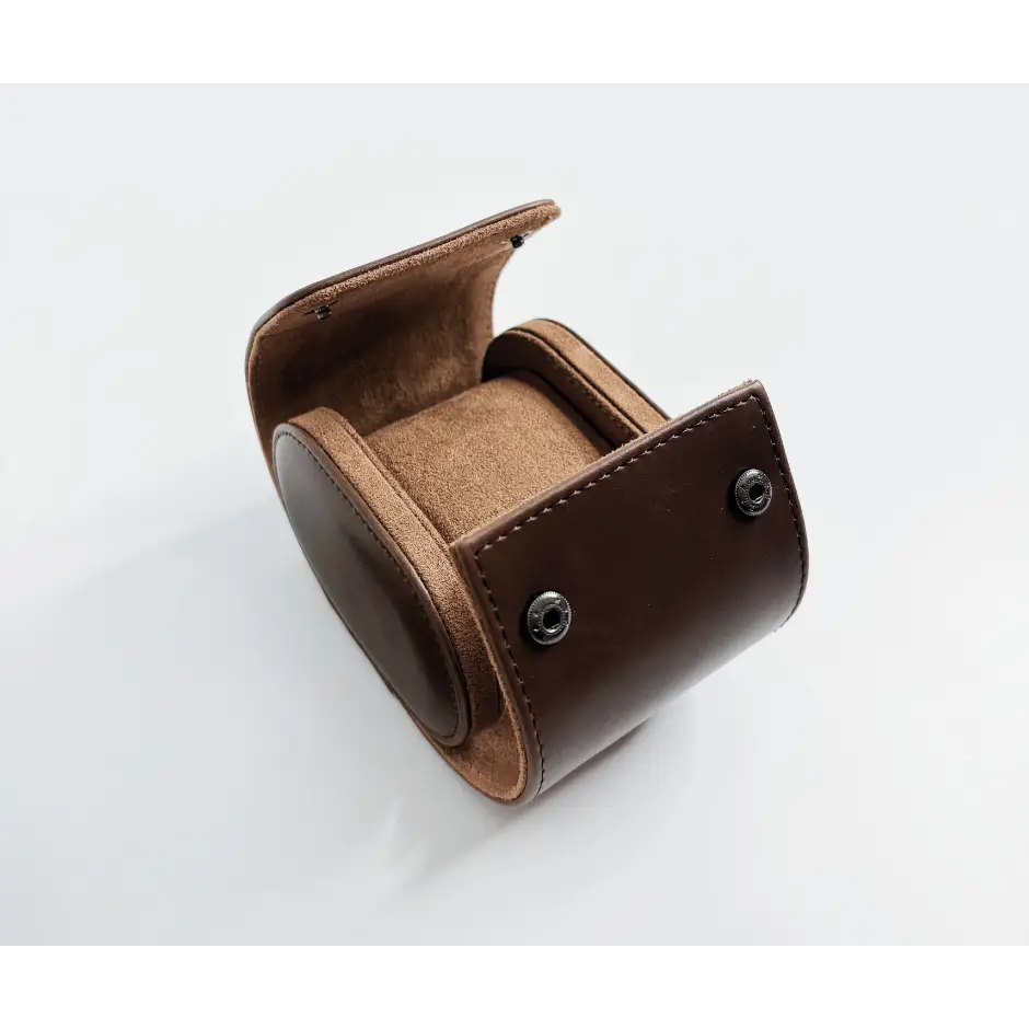 Travel Watch Case - Cognac & Oak Series 1 — Free Gift
