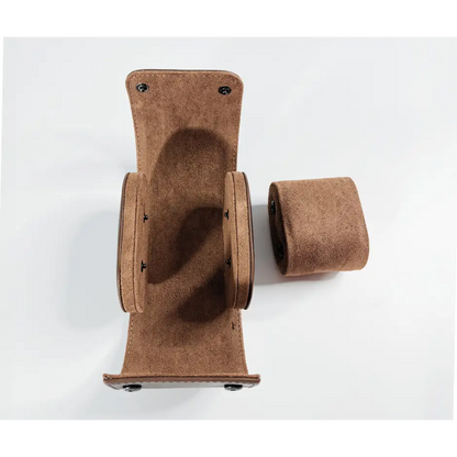 Travel Watch Case - Cognac & Oak Series 1