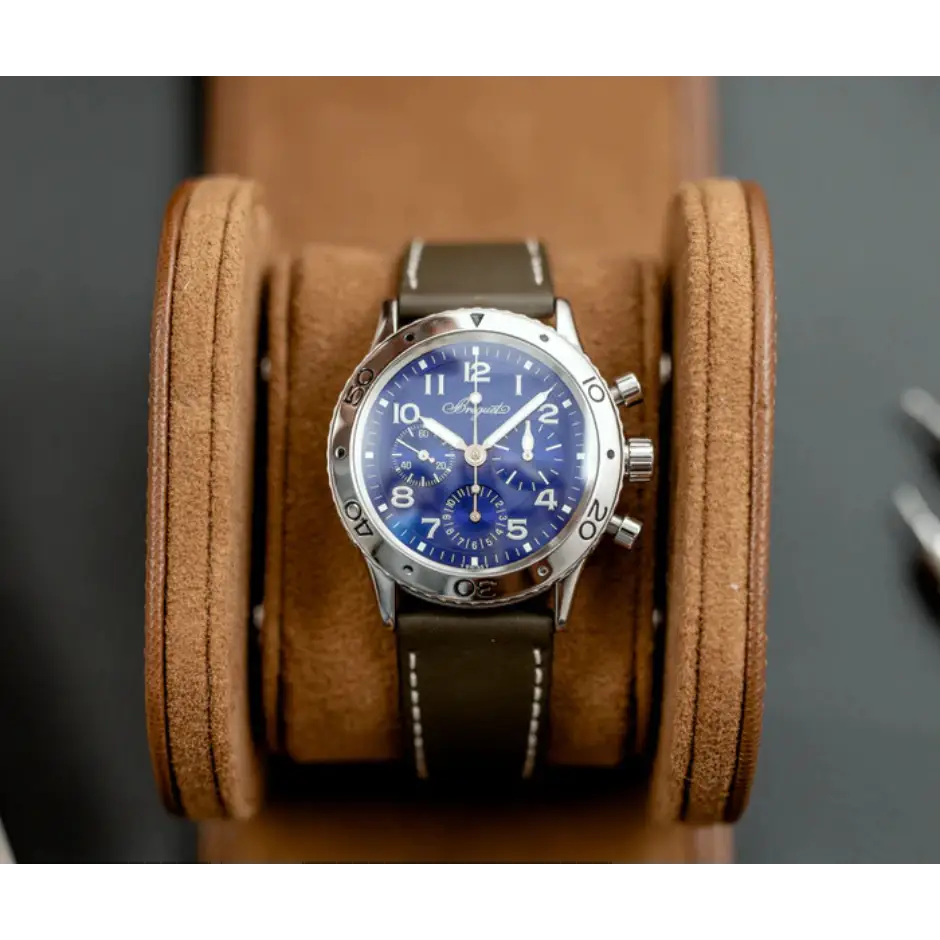 Travel Watch Case - Cognac & Oak Series 1
