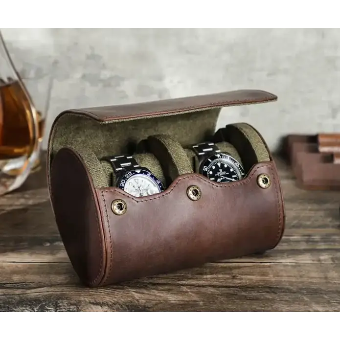 Travel Watch Case - Heritage Leather Series 2