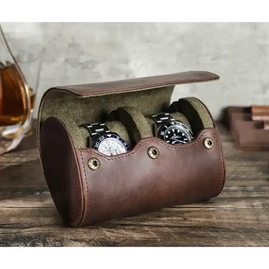 Travel Watch Case - Heritage Leather Series 2
