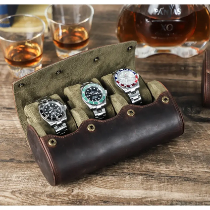 Travel Watch Case - Heritage Leather Series 3