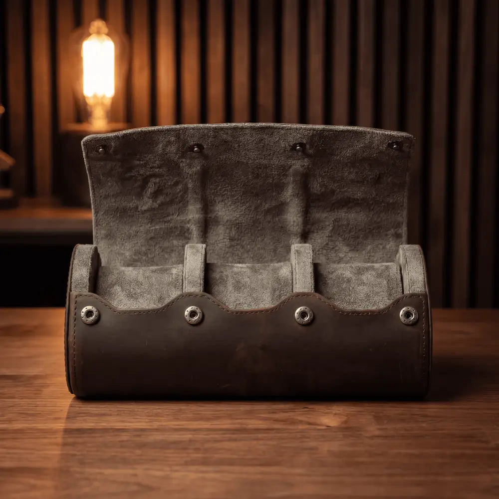 Travel Watch Case - Heritage Leather Series 3