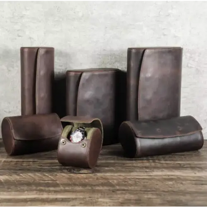 Travel Watch Case - Heritage Leather Series 3