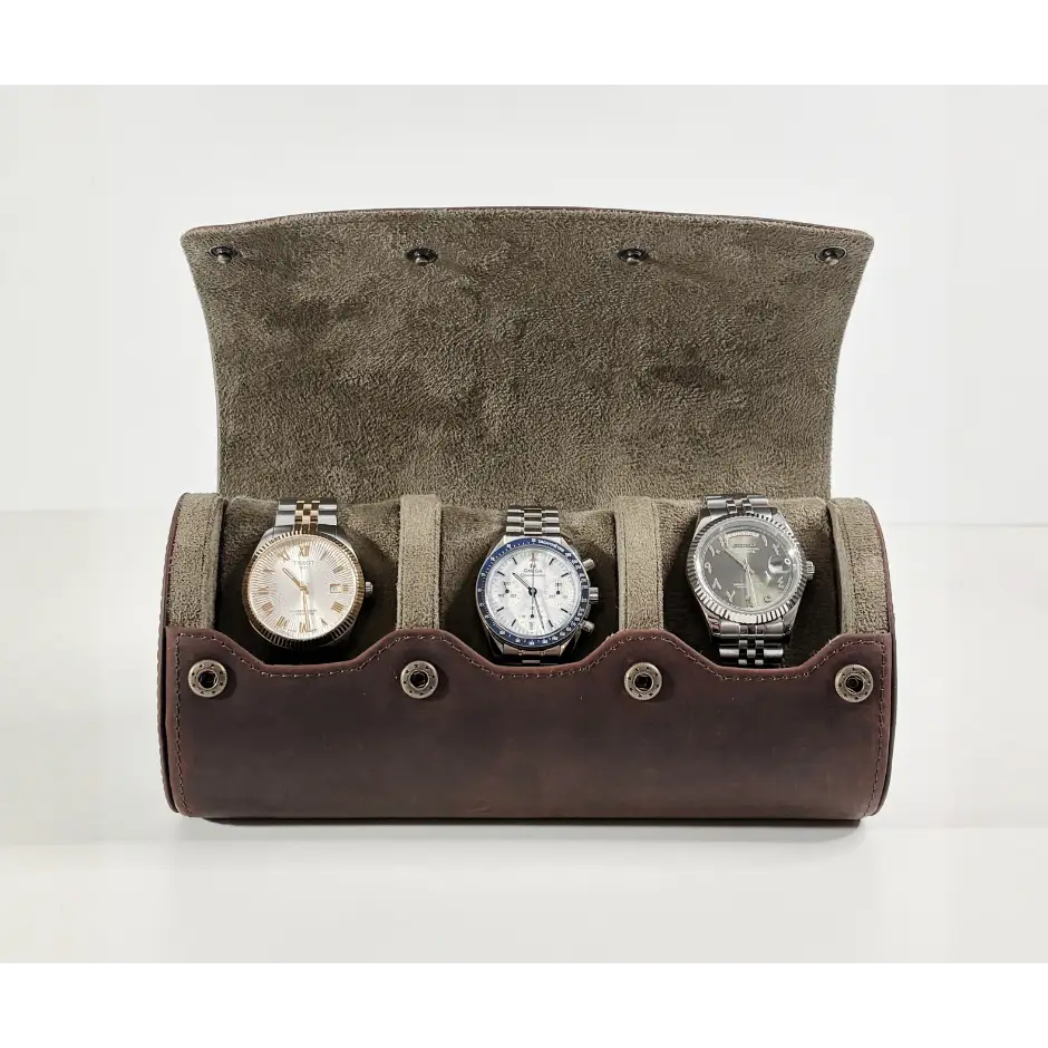 Travel Watch Case - Heritage Leather Series 3