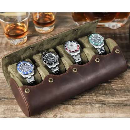 Travel Watch Case - Heritage Leather Series 4