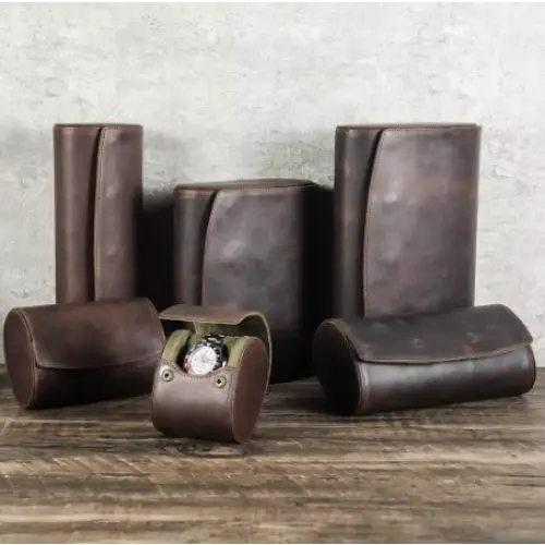 Travel Watch Case - Heritage Leather Series 4