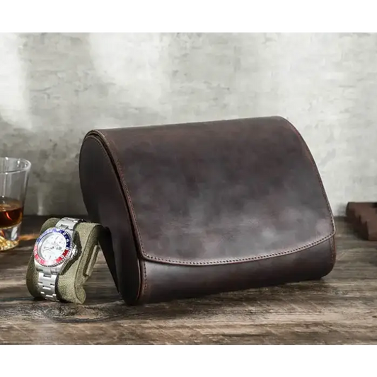 Travel Watch Case - Heritage Leather Series 6