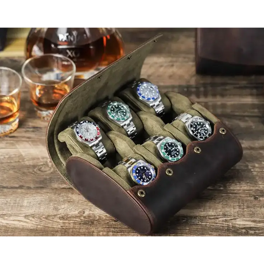 Travel Watch Case - Heritage Leather Series 6