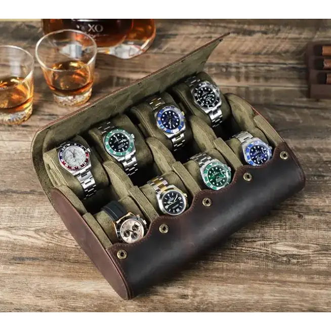Travel Watch Case - Heritage Leather Series 8