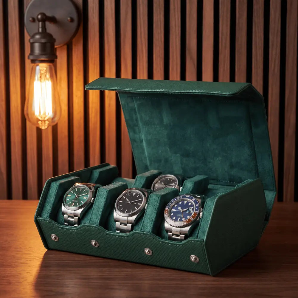 Travel Watch Case - Emerald Series 6