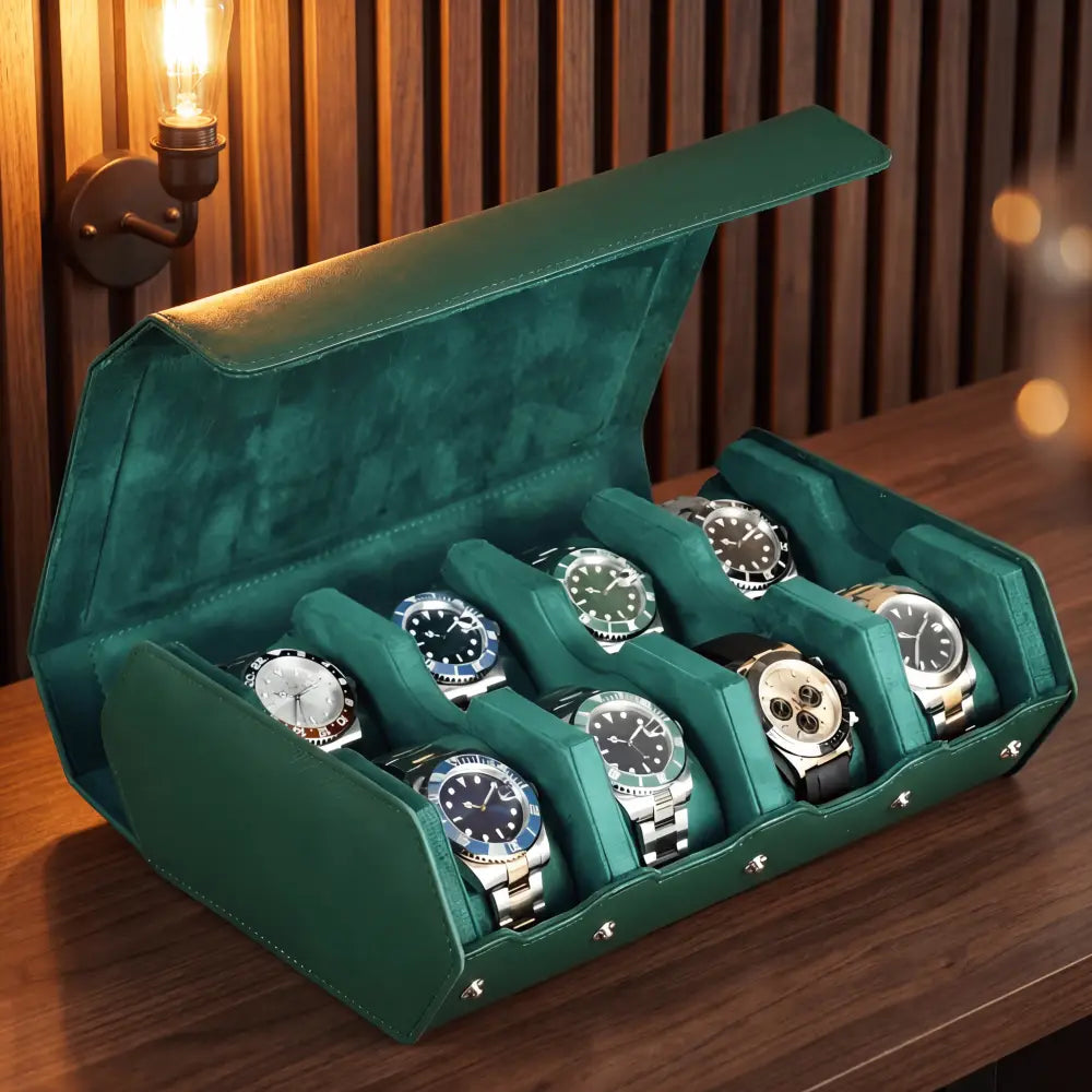 Travel Watch Case - Emerald Series 8