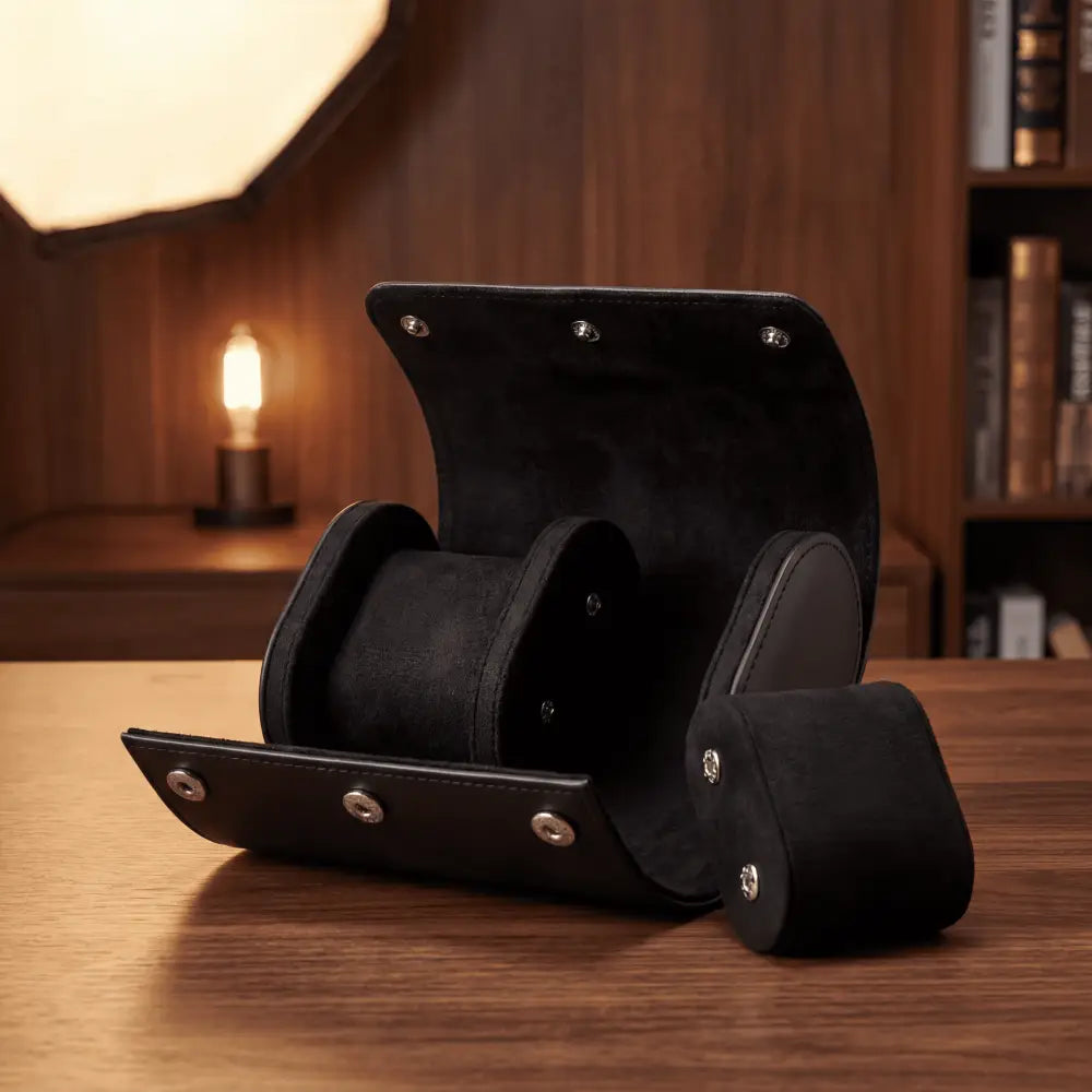 Travel Watch Case - Matte Black Series 2