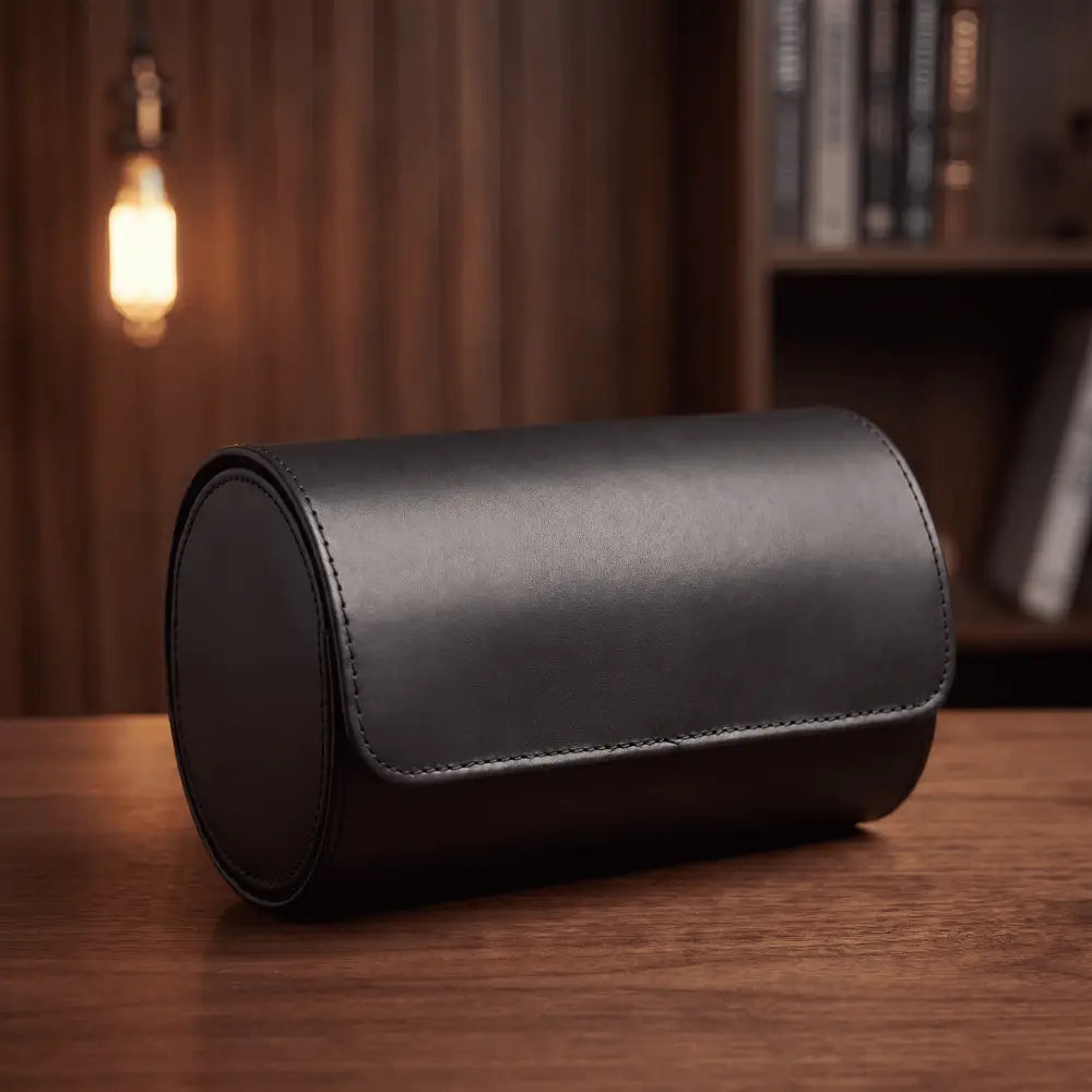 Travel Watch Case - Matte Black Series 2 - Black