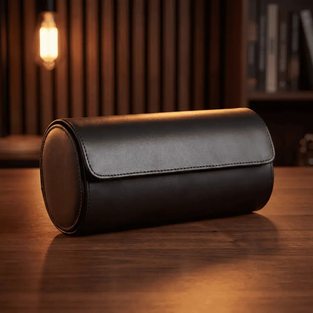 Travel Watch Case - Matte Black Series 3