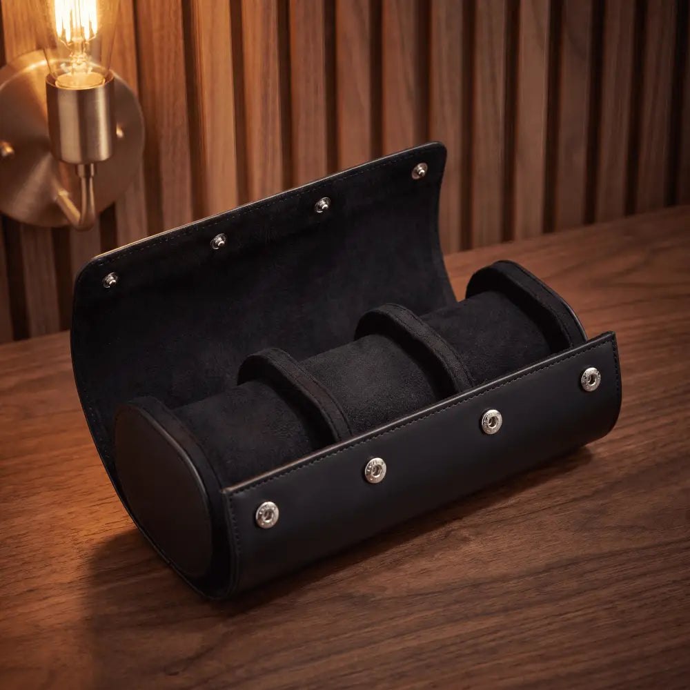 Travel Watch Case - Matte Black Series 3