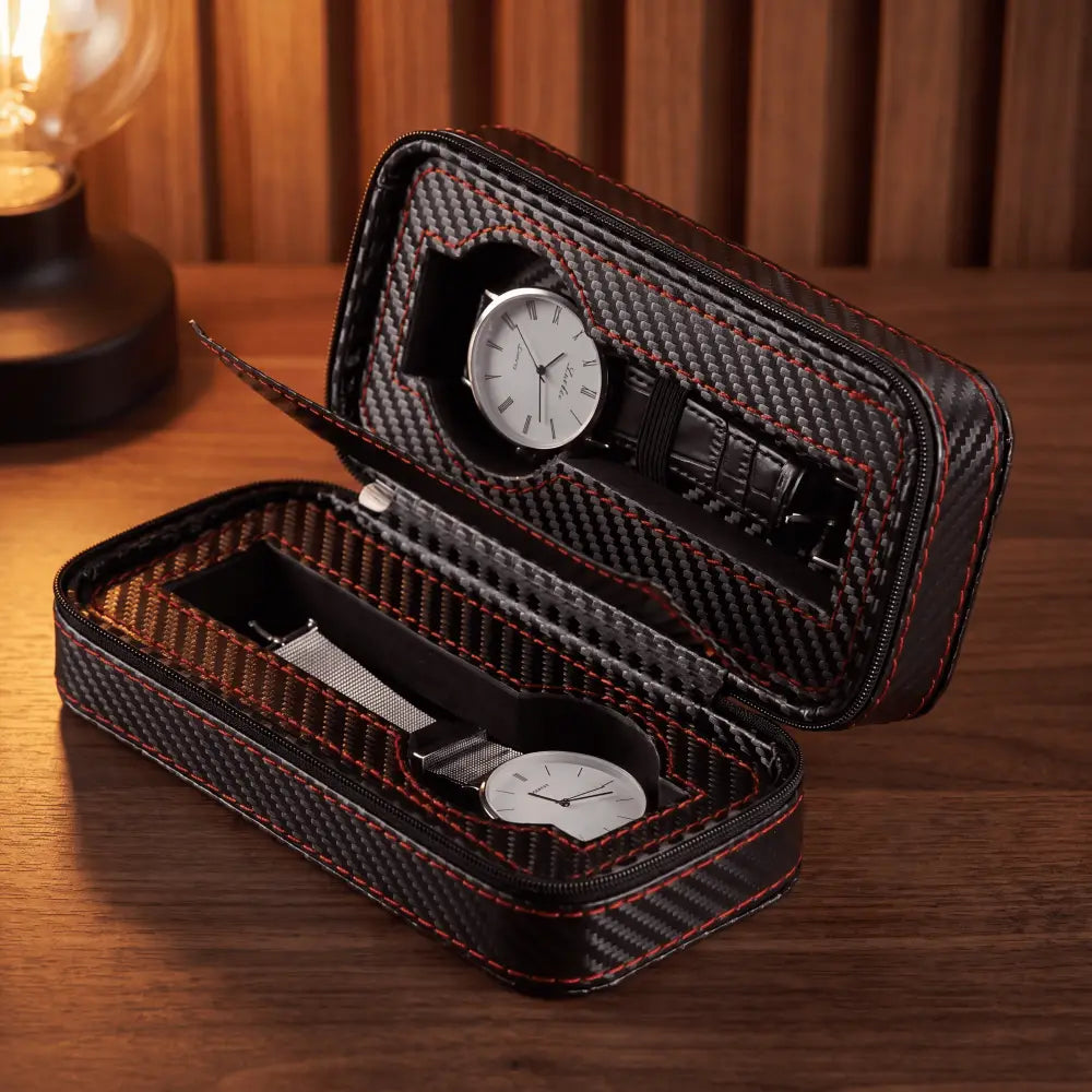 Travel Watch Case - Deep Black Series 2