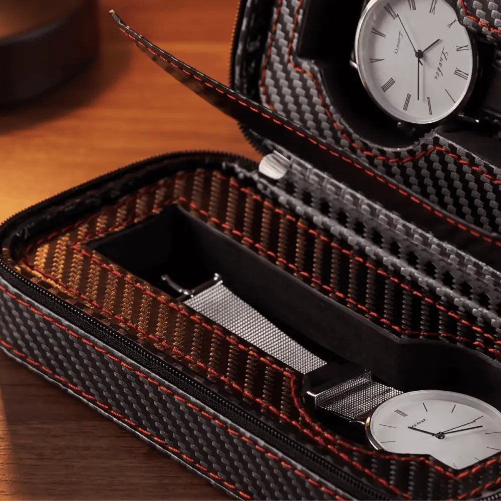 Travel Watch Case - Deep Black Series 2