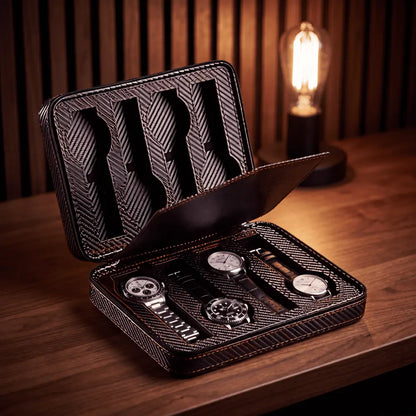 Travel Watch Case - Deep Black Series 8