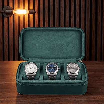 Travel Watch Case - Signature - vert