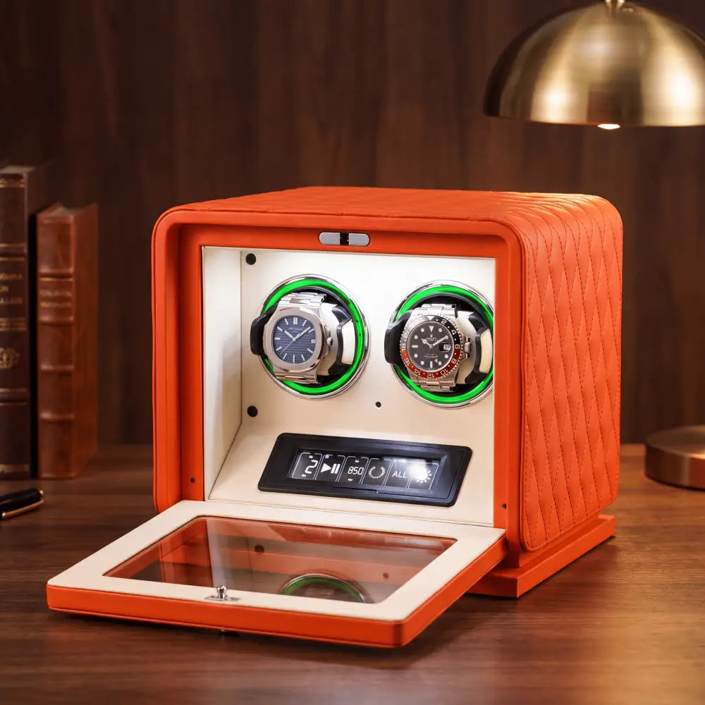 Watch Winder - Royal Amber Series 2 - orange