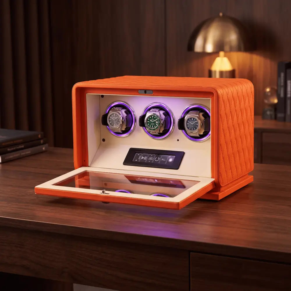 Watch Winder - Royal Amber Series 3 - orange