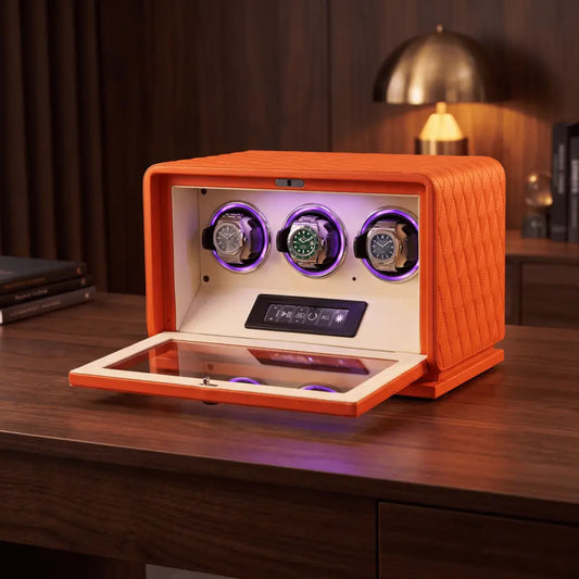Watch Winder - Royal Amber Series 3 - orange