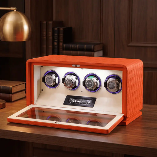 Watch Winder - Royal Amber Series 4 - orange