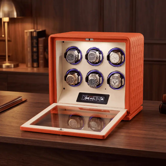 Watch Winder - Royal Amber Series 6 - orange