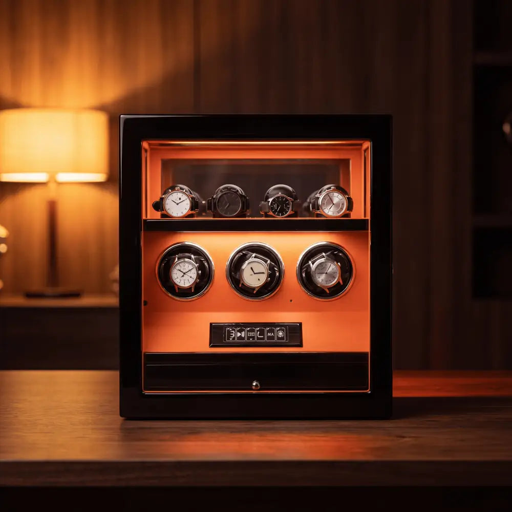 Watch Winder - Crimson Prestige Series 3