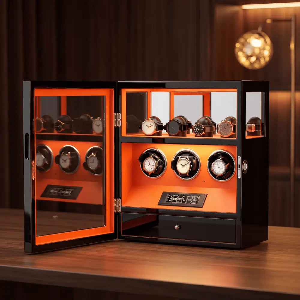 Watch Winder - Crimson Prestige Series 3
