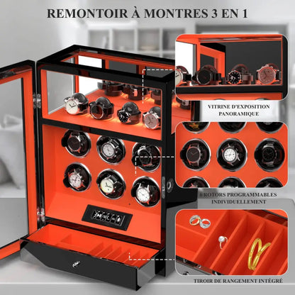 Watch Winder - Crimson Prestige Series 6