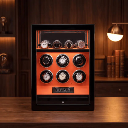 Watch Winder - Crimson Prestige Series 6