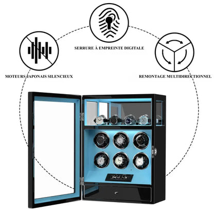 Watch Winder - Crimson Prestige Series 6