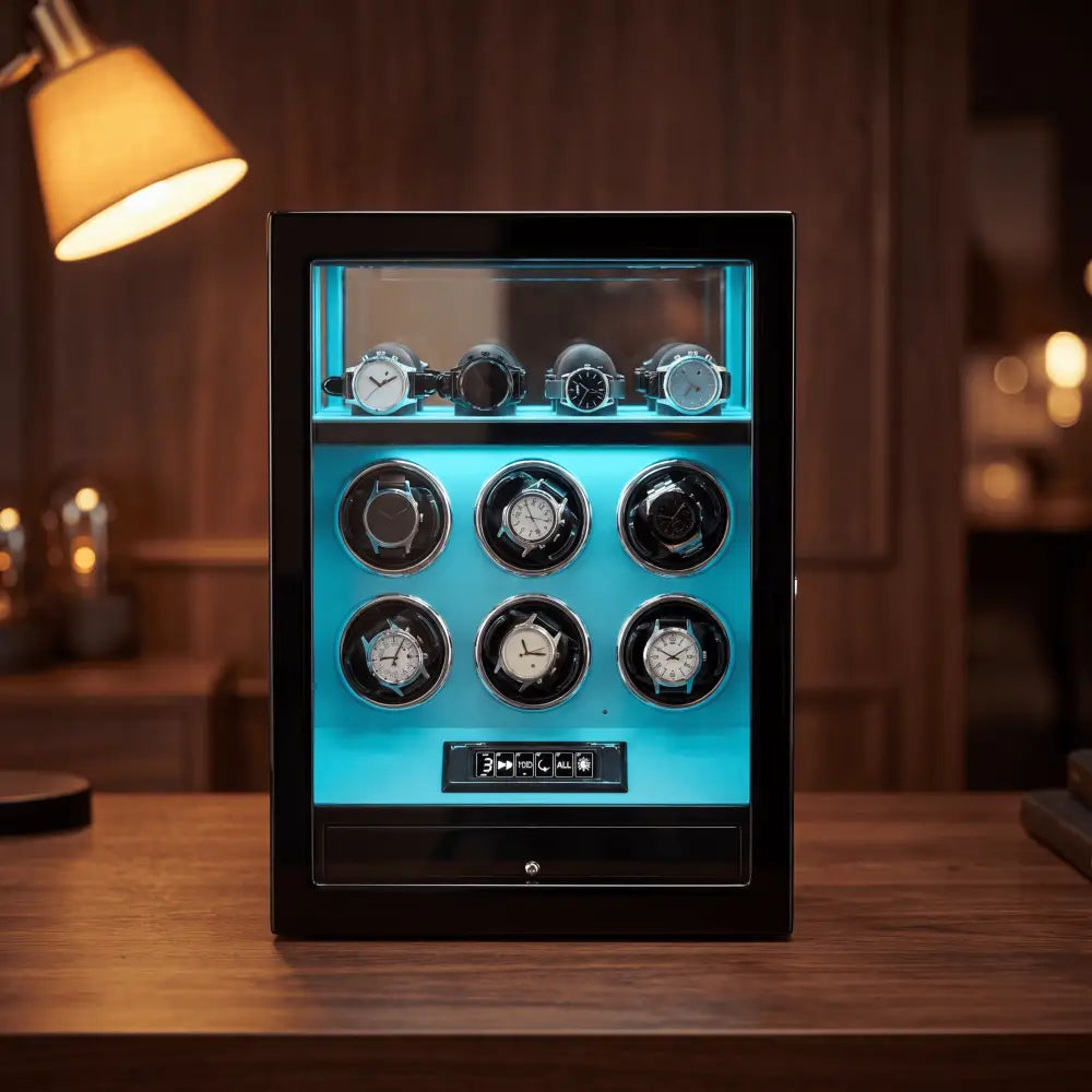Watch Winder - Crimson Prestige Series 6