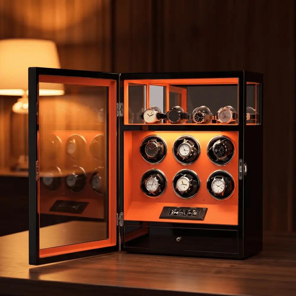 Watch Winder - Crimson Prestige Series 6